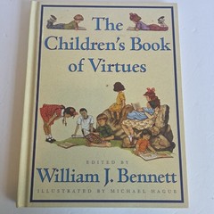 Children’s Book of Virtues by William J. Bennett Fables Folktales 1995 1st Ed HC