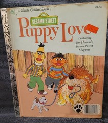 Vintage 1983 CTW Sesame Street Puppy Love A Little Golden Book 109 – 58