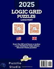 The Big Logic Grid Puzzle Book for Adults 2025. +100 Engaging Puzzles for Beginn