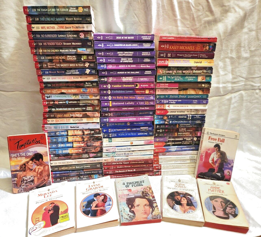 HUGE LOT OF 85 Random Harlequin Paperback Romance Novel’s Vintage 80s 90s 2010s