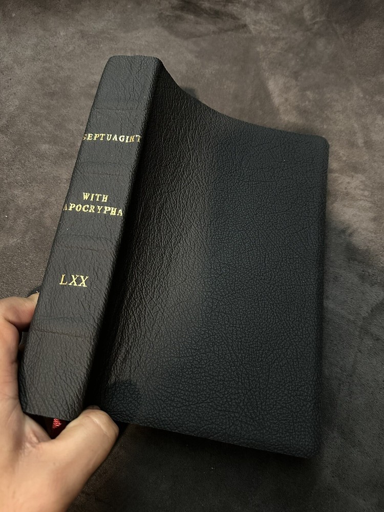 septuagint with apocrypha greek and english Brenton Leather LXX