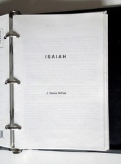 J. Vernon McGee’s Notes on the Holy Bible (partially complete, w/binder)