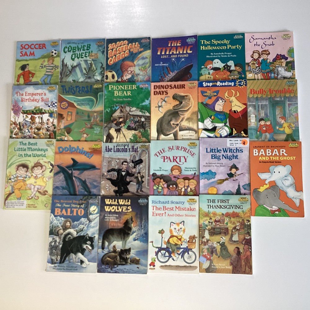 Step Into Reading Level 2, 3 Reader Vintage 1st 2nd 3rd Grade 22 Book Lot