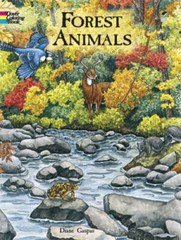 Forest Animals Coloring Book (Dover Nature Coloring Book) – VERY GOOD
