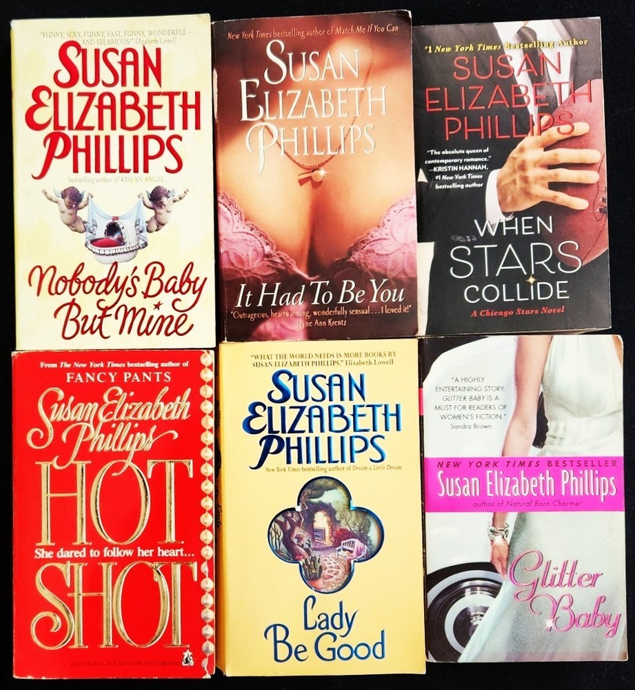 Susan Elizabeth Phillips~Lot 6 PB~3 Chicago Stars Series~2 Wynette, Texas + 1~VG