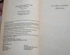 The King slayer Wars The Elven Nation Trilogy Volume two Dragonlance 1st Edition