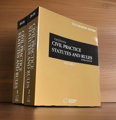 California Civil Practice Statutes & Rules Annotated Desktop Codes 2026 NEW