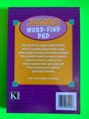 Kappa Jumbo Word-Find Pad Digest Puzzle Book Vol #190