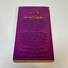 The Final Conclave Malachi Martin Pocket Books PB 1978 Conspiracy Catholic Pope