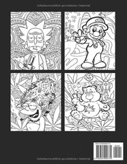 Stoner Coloring Book: Trippy Psychedelic Stoner 420 Coloring Pages For Adults Wi