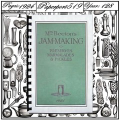 1924 Mrs. Beeton’s Jam Making Preserves Marmalades & Pickles CookBook 128 Pages