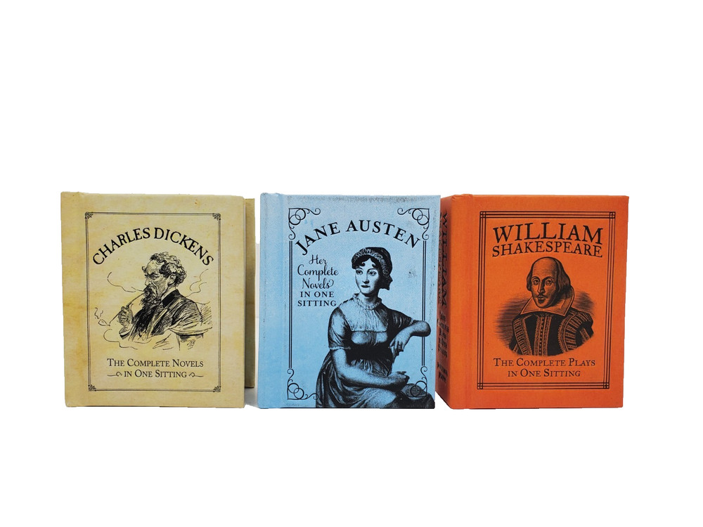 Running Press Miniature Book Lot Charles Dickens Jane Austen William Shakespeare