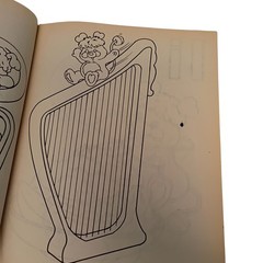 Vintage 1986 Popples’ ABC Coloring Book -Happy House 1 Page Has An Ink Spot