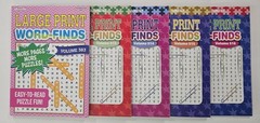 5 New Large Print Word-Finds Puzzle Books Kappa Games Vol #383-516~ Search,Hunt