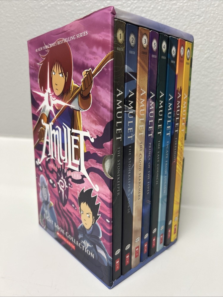 Amulet Eight Book Collection Kazu Kibuishi Scholastic PB Box Set 2018 Comics