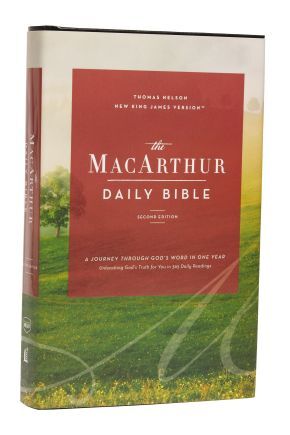 The NKJV, MacArthur Daily Bible, 2nd Edition, Hardcover, Comfort Print: .. NEW