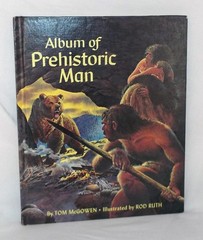 Album of Prehistoric Man Tom McGowen Rod Ruth 1975 Hardcover Vintage 1st Prt