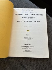 Views On Creation Evolution And Fossil Man By Jerald Tanner, 1975 332 Pages