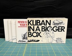 KLIBAN IN A BIGGER BOX 4 Book Set Softcover First Print 1970’s Humor Cartooning