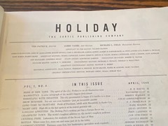 HOLIDAY Magazine April 1949 Featuring New York