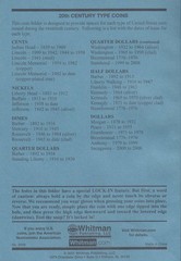 Whitman New Blue Folder 9046 For US 20th Century Type Coins New Album Free Post
