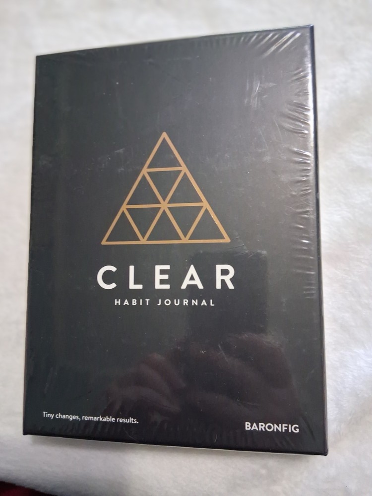 Baronfig Clear Habit Journal Book Sealed Box Black Flagship James Clear NIP NEW