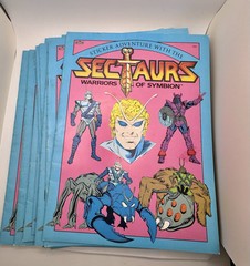 1985 Sectaurs Sticker Adventures Activity Book Land of Symbion