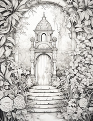 Secret Garden Coloring Book for Adults & Kids ,