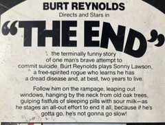 The End Movie Tie-In PB 1978 First Avon Printing Burt Reynolds VG Vintage