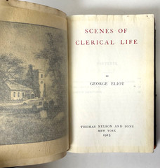 Scenes of Clerical Life, George Eliot, 1913 leather cover