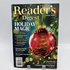 Reader’s Digest LARGE Print Magazine Holiday Magic (December 2025 Issue)