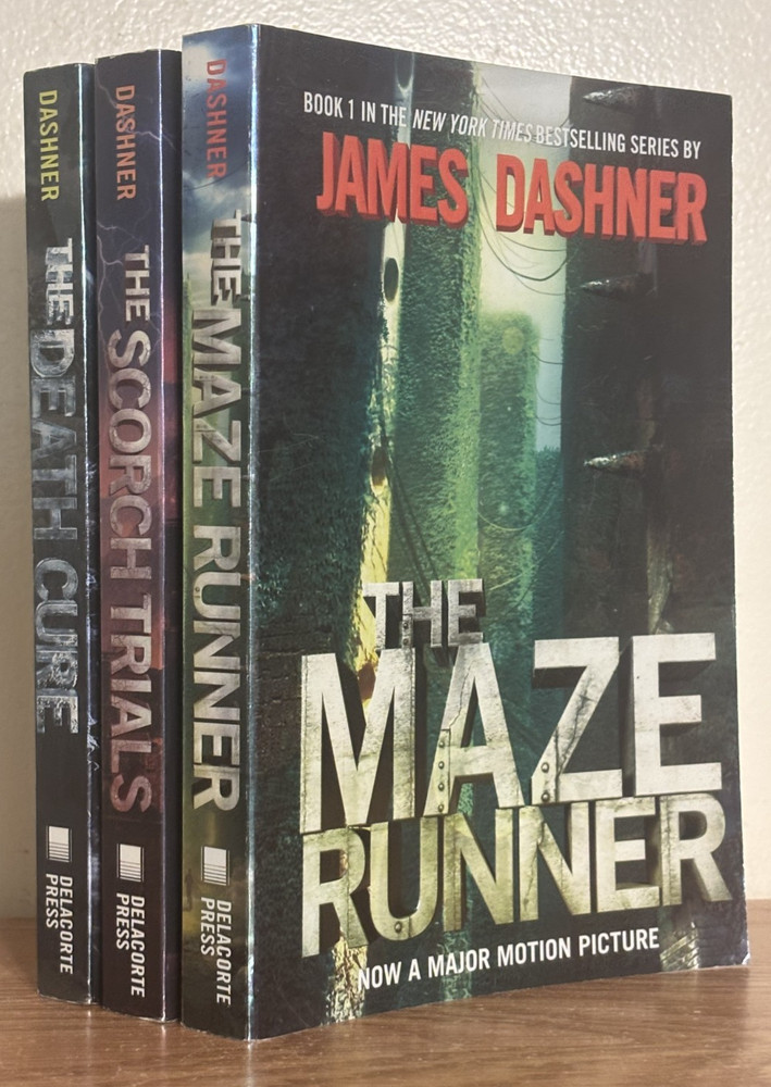 The Maze Runner Trilogy Series 1-3 James Dashner 3 Book Lot of Paperbacks