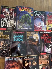 1990s Teen YA Pulp Horror Vintage Lot Of 20 R.L. Stine Steiner Ellis Pine Books