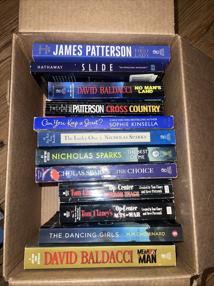 Lot Of 12 Books Mixed Authors And Genres Paperback Novels