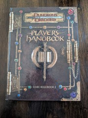 Dungeons and Dragons Player’s Handbook Core Rulebook 1 2nd Printing