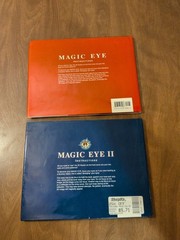 Vintage 1994 Magic Eye Hardcover Books Vol. 1 and 2, 3D Illusions by N.E. Thing