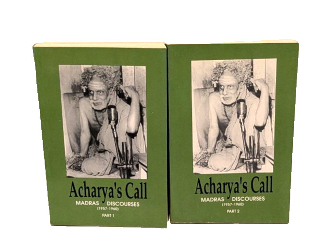 Acharya’s Call Madras Discourses Book Set Second Edition 1995 Part 1 & 2 Aiyer