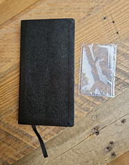 OOP HCSB UltraTrim New Testament w Psalms/Proverbs Checkbook size Bonded Leather
