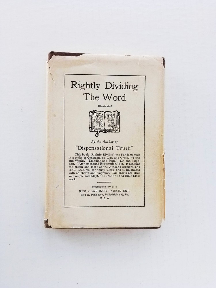 Rightly Dividing the Word (Illustrated) by Clarence Larkin, Vintage Hardcover