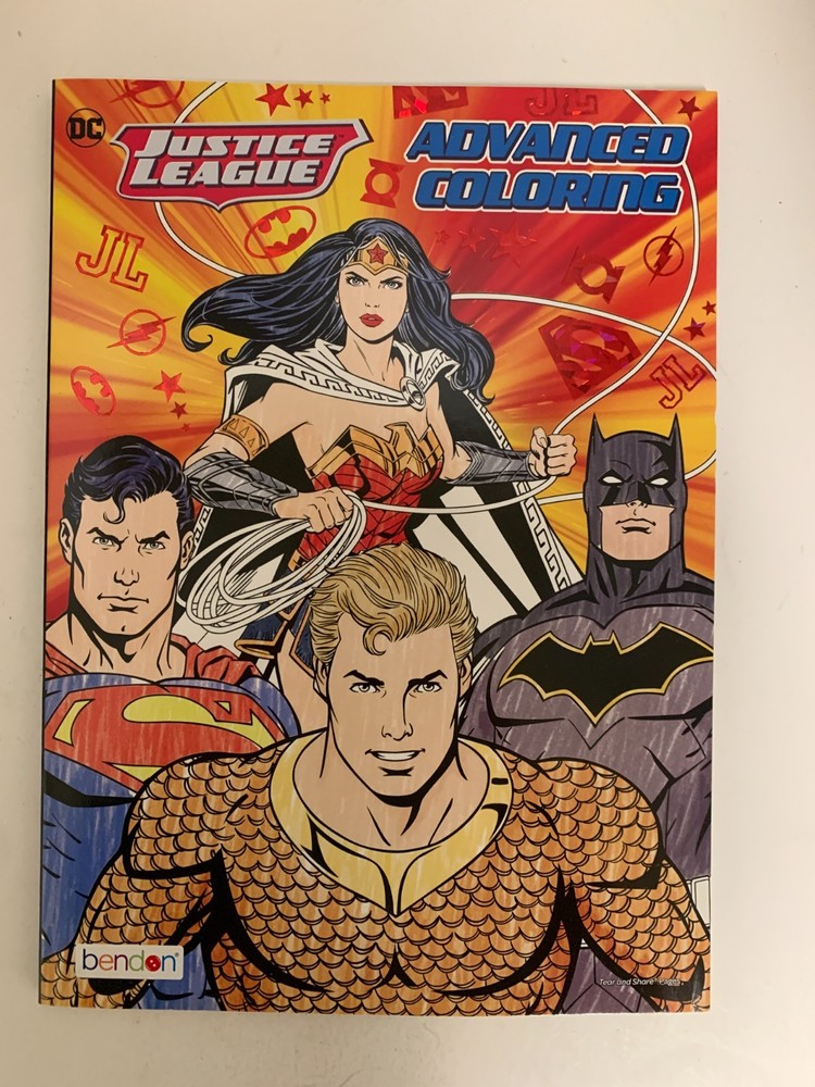 Justice League – Advanced Coloring Book 40-Pages – DC Comics by Bendon