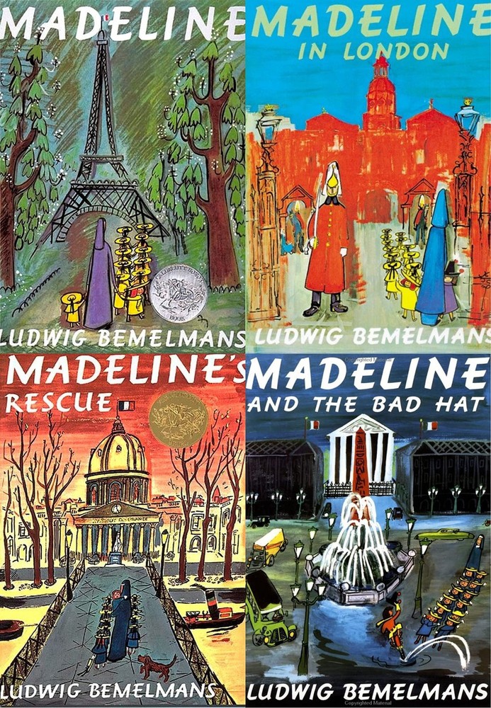 Set of 4 Madeline Books (Madeline ~ Madeline’s Rescue ~ Madeline in London ~…