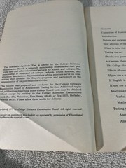 A Description of The College Board Achievement Tests Scholastic Apt 1971-72