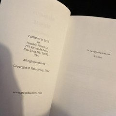 Screenplay for 'Ned Rifle’ (2014) by Hal Hartley