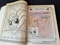 Littlest Pet Shop Coloring & Activity Book 228 Pages 2009 Hasbro Games Mazes