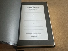 KJV Comfort Print Reference Giant Print Bible Black Bonded Leather Red Ltr 2016