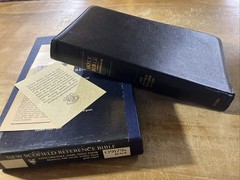 Oxford KJV New Scofield Bible 1967 Genuine Natural Morocco Leather 09179x w Box
