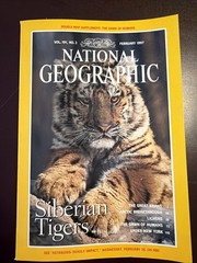 National Geographic Magazine February 1997 Siberian Tigers New York No Map