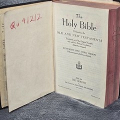 1954 Gideon Holy Bible Authorized King James Version KJV National Bible Press