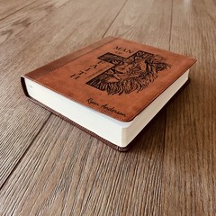 Personalized Bible for Men, ESV Journaling Study Bible, Custom Name Engraved