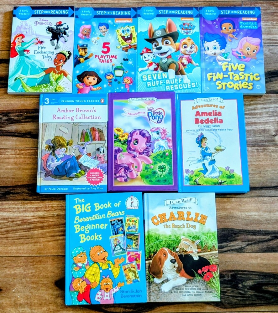 Lot Of 9 – Level 1, 2, & 3 Beginner Books For Preschool To Grade 3 Kids